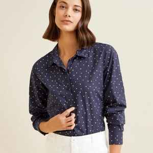 Garnet Hill Essential Organic Cotton Shirt. Size 10. NWT never worn.